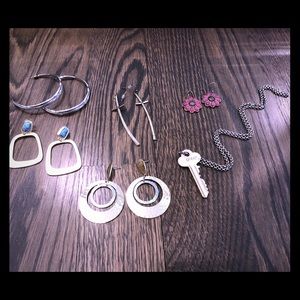 Various earrings, altar’d state giving keys